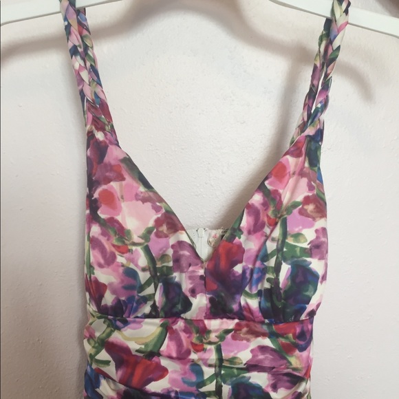 Floral Dress with Sash - Picture 3 of 4